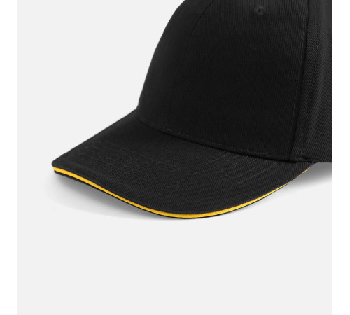 Бейсболка Buffalo, черная с желтым