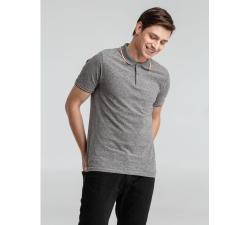 Рубашка поло мужская Paname Men, черный меланж