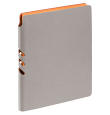 Ежедневник Flexpen, недатированный, серебристо-оранжевый