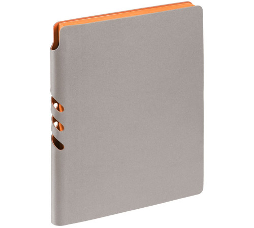 Ежедневник Flexpen, недатированный, серебристо-оранжевый