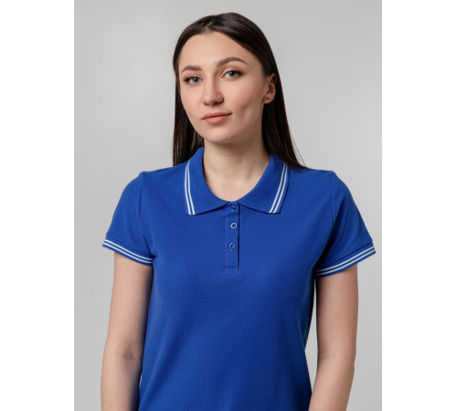 Рубашка поло женская Virma Stripes Lady, ярко-синяя