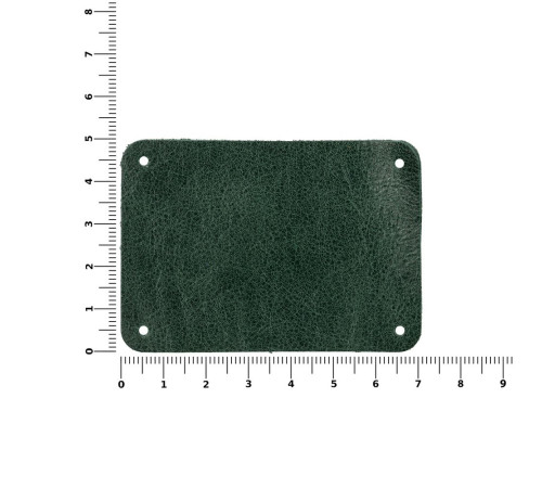 Лейбл кожаный Beta, XL, зеленый