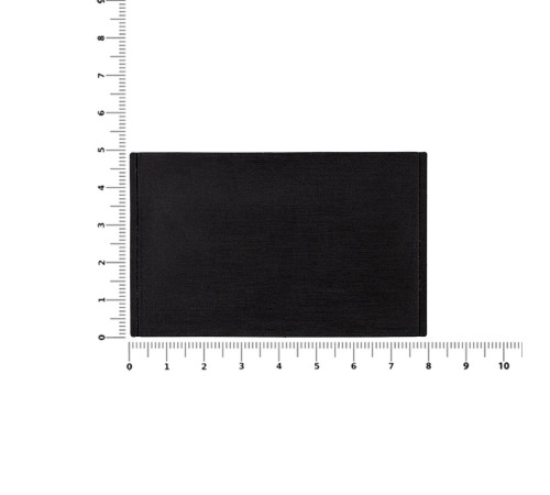 Лейбл из ПВХ Dzeta, ХL, черный