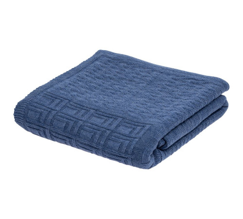 Плед Snippet, синий меланж (джинс)