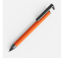 Ручка шариковая Standic с подставкой для телефона, оранжевая