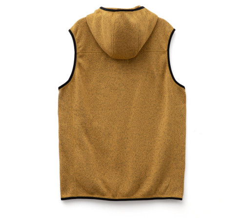 Жилет с капюшоном унисекс Gotland, горчичный