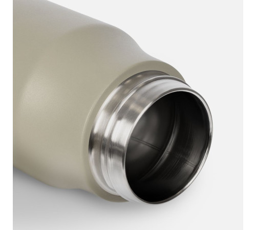 Термобутылка Tateyama, серо-бежевая