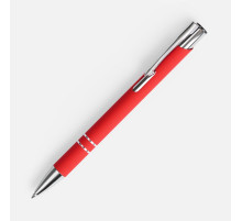 Ручка шариковая Keskus Soft Touch, красная