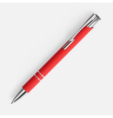 Ручка шариковая Keskus Soft Touch, красная