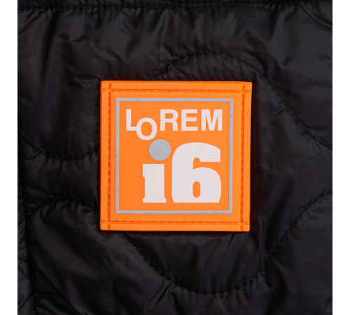 Лейбл из ПВХ Dzeta, L, оранжевый неон