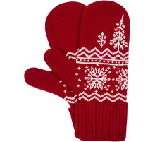 Варежки Elnik, красные с молочно-белым