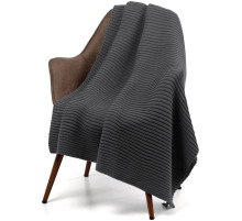 Плед Quill, темно-серый