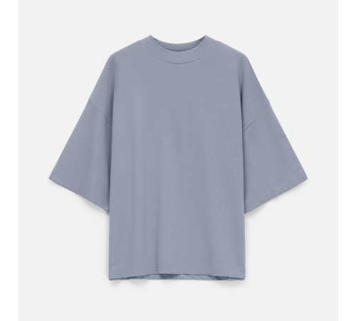 Футболка оверсайз унисекс T9, серая
