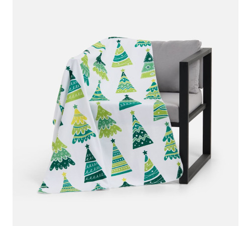 Флисовый плед Imaginario, зеленый