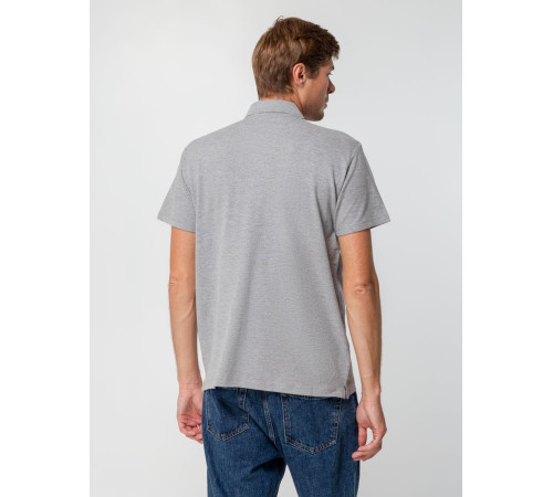 Рубашка поло мужская Spring 210, серый меланж