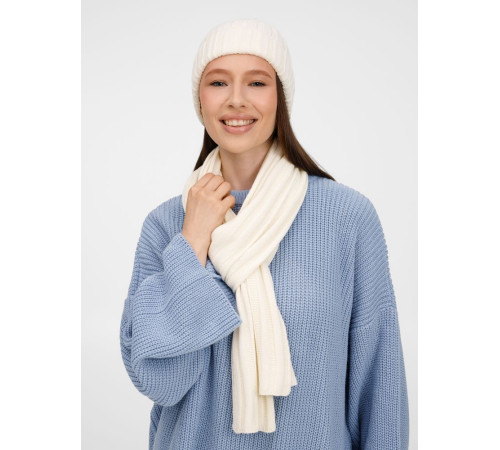 Шарф Metelitsa, белый (молочный)