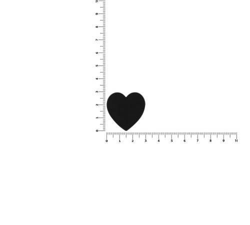 Джибитс из ПВХ «Сердце», черный