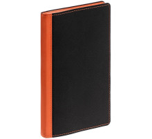 Ежедневник Nice Twice, недатированный, черный с оранжевым