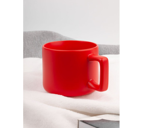 Чашка Jumbo в коробке матовая, красная