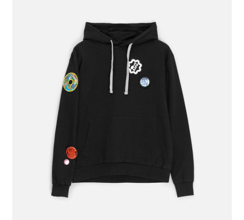 Толстовка с капюшоном Unit Kirenga, черная