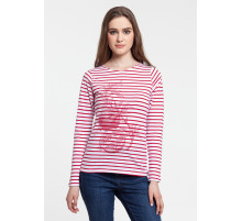 Футболка женская Grand Granat, белая с красным