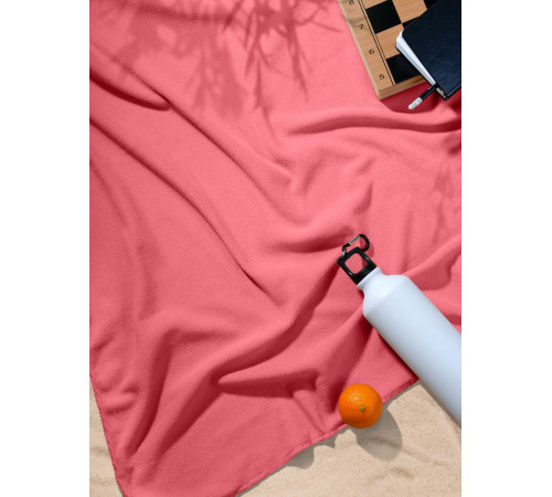 Флисовый плед Warm&Peace, розовый (коралловый)