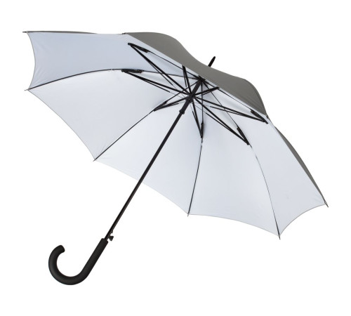 Зонт-трость Wind, серебристый