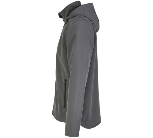 Куртка софтшелл с капюшоном мужская Race Men, темно-серая