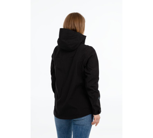 Куртка софтшелл женская Patrol, черная с синим