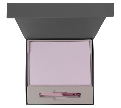 Коробка Memoria с ложементом под ежедневник и ручку, ver. 2, серая