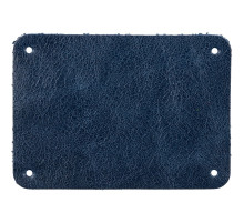 Лейбл кожаный Beta, XL, синий