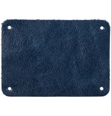 Лейбл кожаный Beta, XL, синий