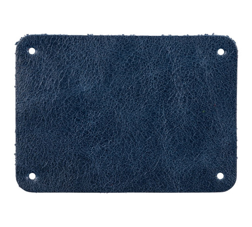 Лейбл кожаный Beta, XL, синий