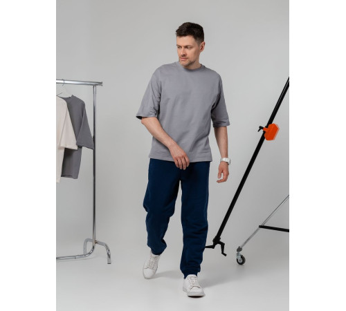 Футболка оверсайз унисекс Kosmos 2.0, светло-серая