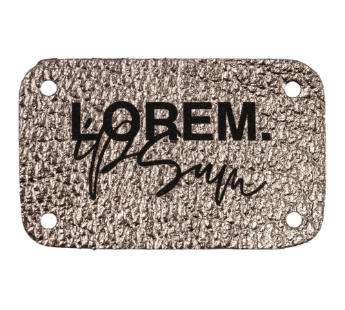 Лейбл Corolla Metal, S, бронзовый