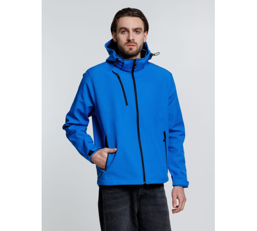 Куртка софтшелл мужская Zagreb, ярко-синяя
