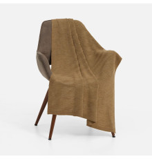 Плед Locus Solus, коричнево-бежевый меланж