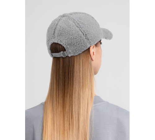 Бейсболка Oblako, утепленная, серая