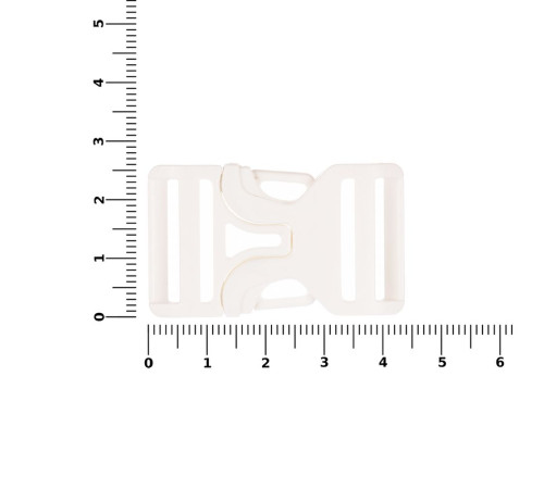 Застежка-пряжка Fibbia, белая