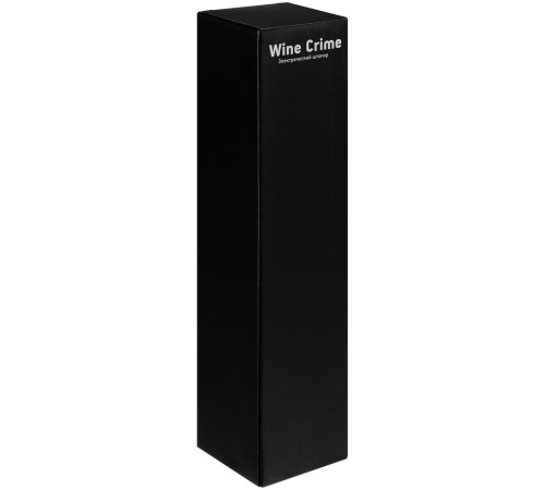 Электрический штопор с ножом для фольги Wine Crime, черный