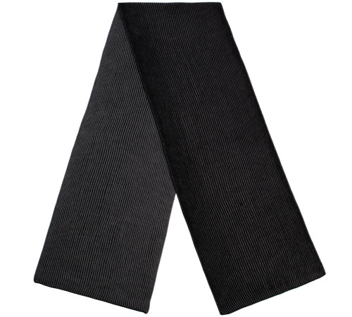 Шарф Nobilis, черный с серым меланжем