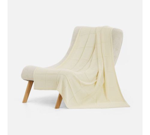 Плед Chainfield, белый (молочный)