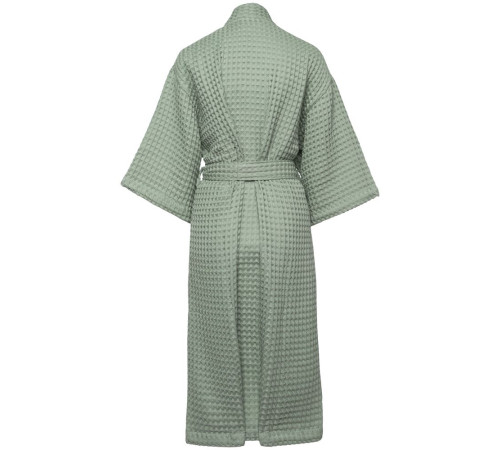 Халат вафельный женский Boho Kimono, зеленая мята