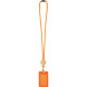 Шнурок для бейджа Tube Wood, оранжевый