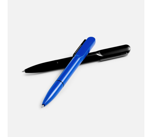 Ручка шариковая Lucenti с подсветкой логотипа, черная