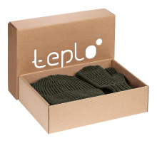 Набор Nordkyn с шарфом, зеленый (оливковый)