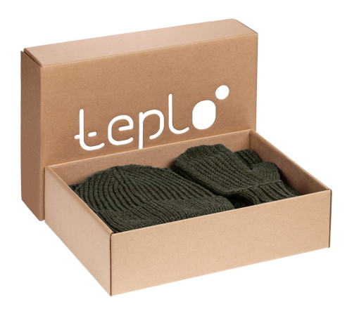 Набор Nordkyn с шарфом, зеленый (оливковый)