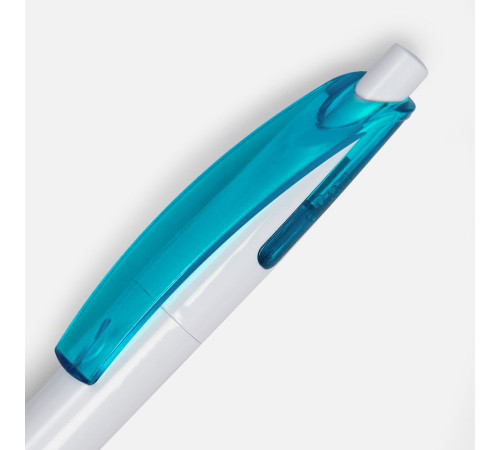 Ручка шариковая Bento, белая с голубым