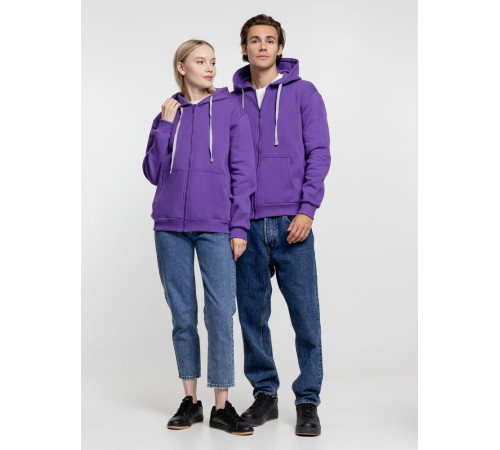 Толстовка на молнии с капюшоном Siverga Heavy, фиолетовая