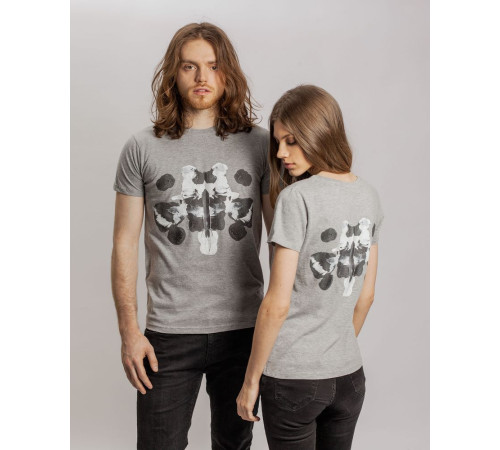 Футболка женская «Подсознательность», серый меланж